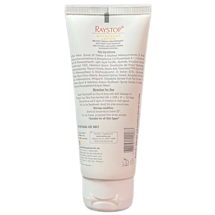 Raystop Spf 50 Sunscreen Lotion 50gm product image