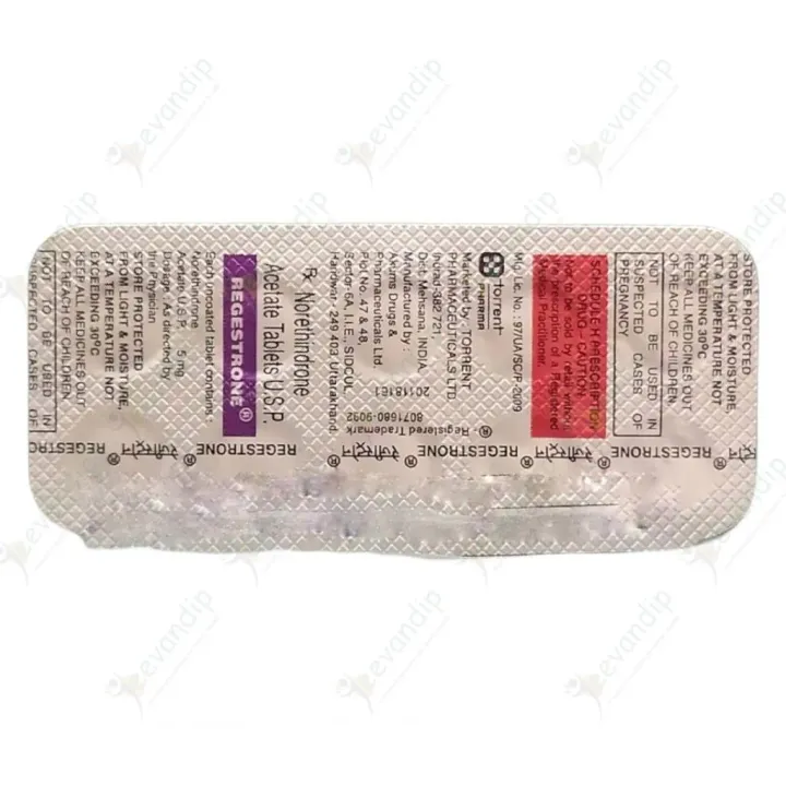 Regestrone 5mg Tablet product image