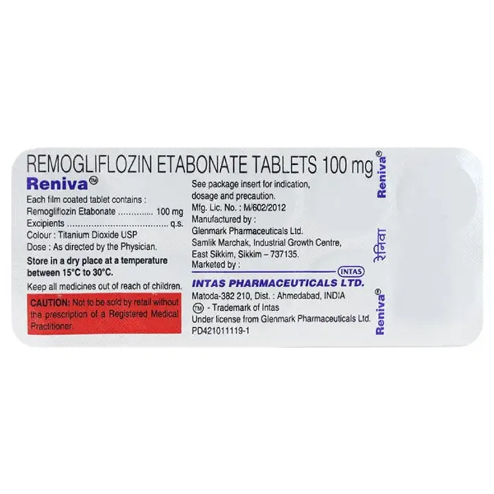 Reniva 100 Tablet product image