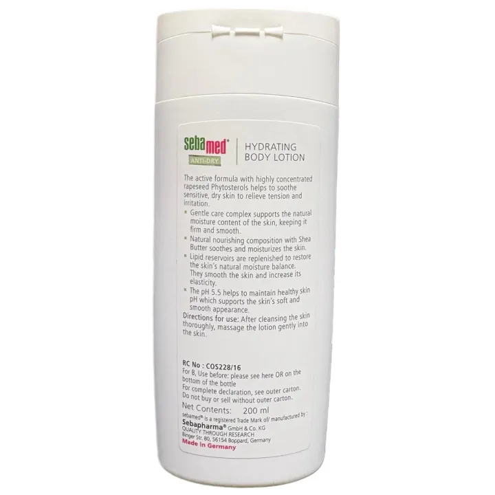 Sebamed Anti Dry Hydrating Body Lotion 200ml product image