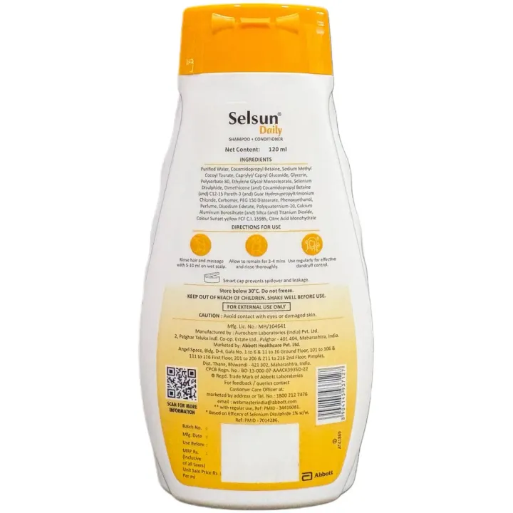 Selsun Daily Shampoo 120ml product image