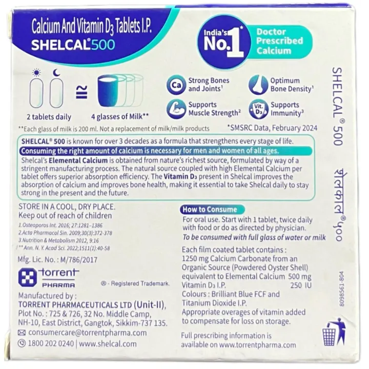 Shelcal 500 Tablet product image