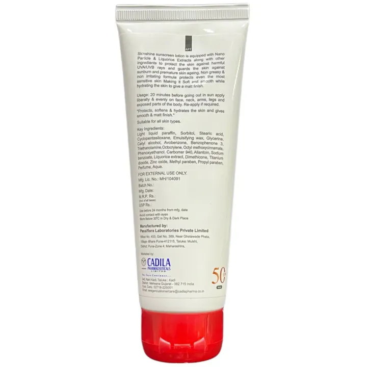 Skinshine Spf 50 Sunscreen Lotion 100ml product image