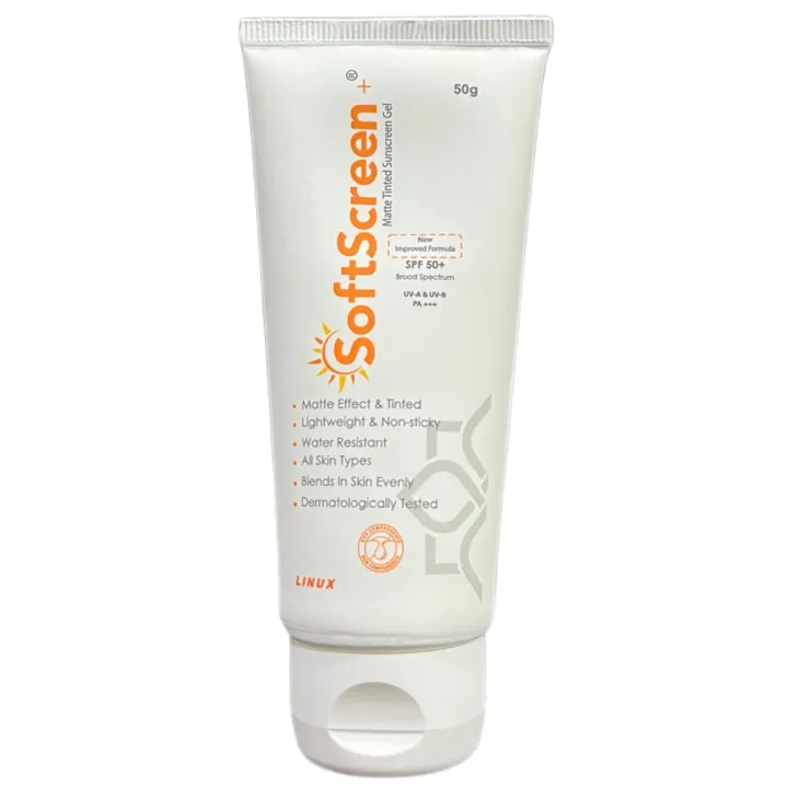 Softscreen Matte Tinted Spf 50+ Sunscreen Gel 30gm product image