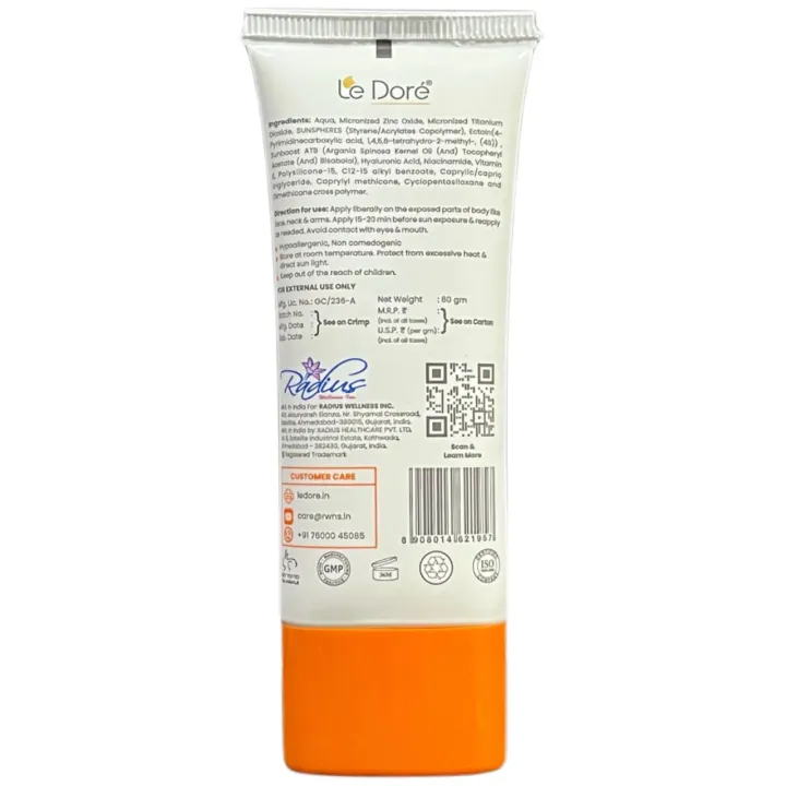 Sunarmor Spf 50 Sunscreen 60gm product image