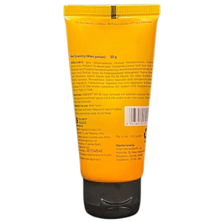 Suncote Spf 50+ Cream 50gm product image