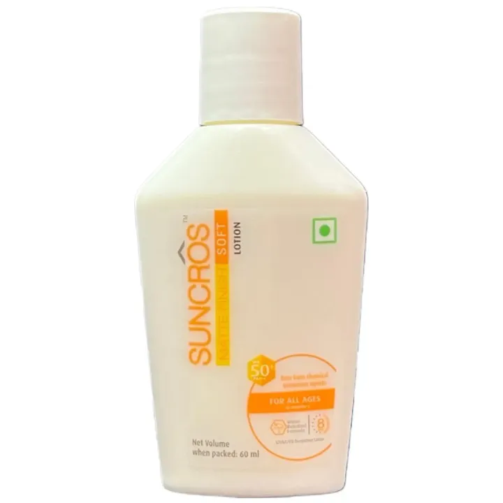 Suncros Matte Finish Soft Spf 50+ Lotion 60ml product image