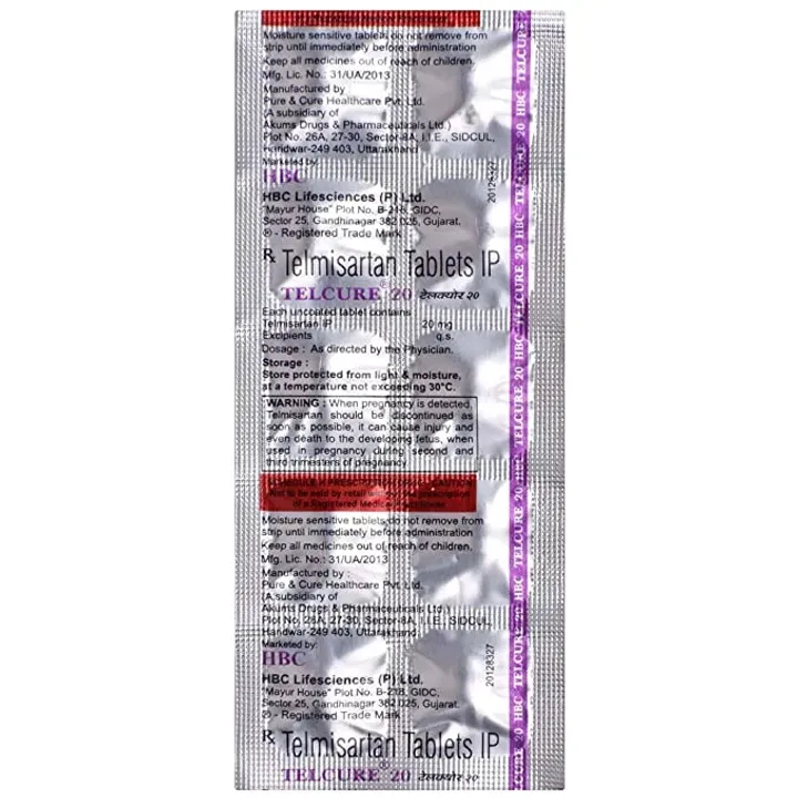 Telcure 20 Tablet product image