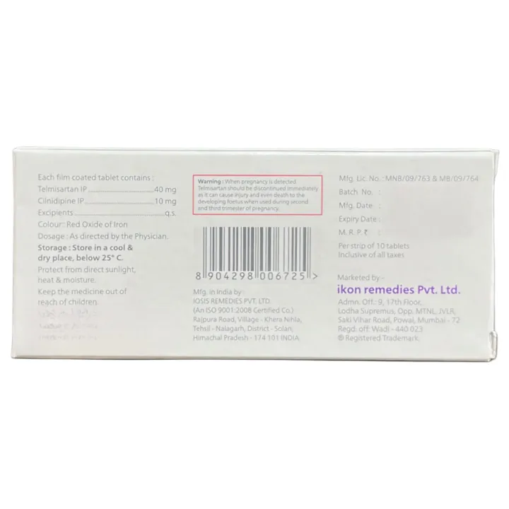 Telmimac Cl 40 Tablet product image