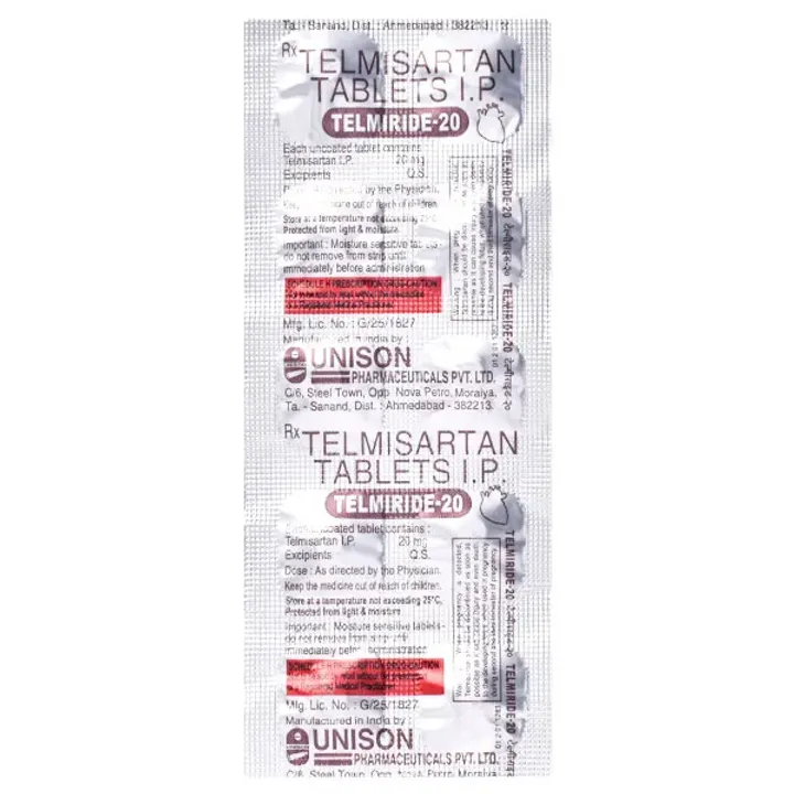 Telmiride 20 Tablet product image