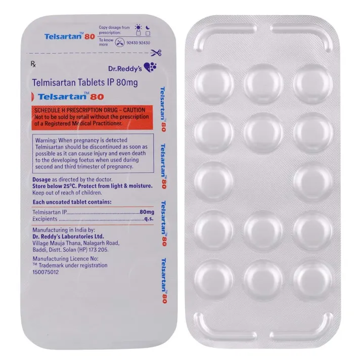 Telmisartan 80 Tablet product image