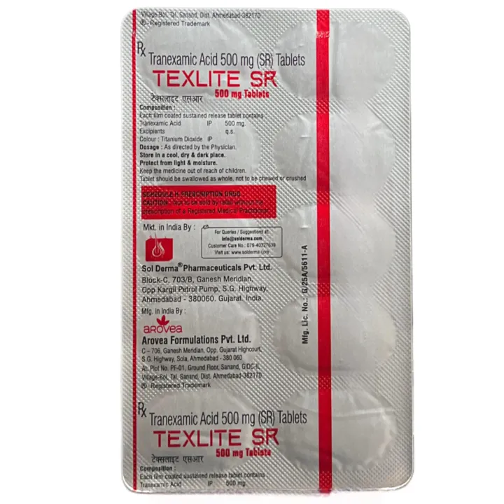 Texlite Sr 500mg Tablet product image