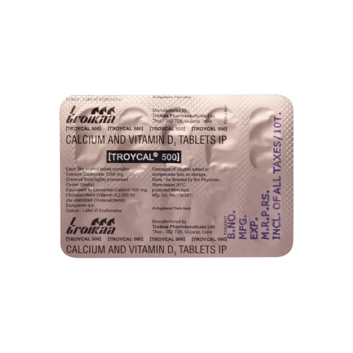 Troycal 500mg Tablet product image