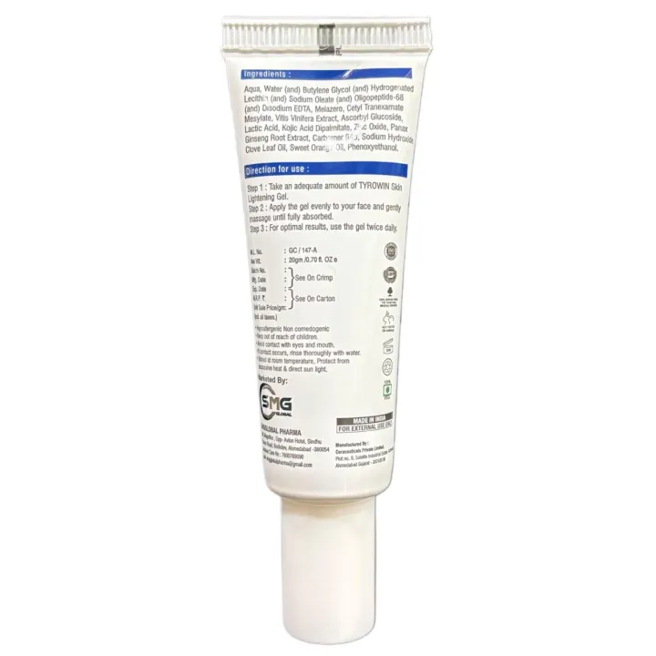 Tyrowin Skin Lightening Spf 25 Gel 20gm product image