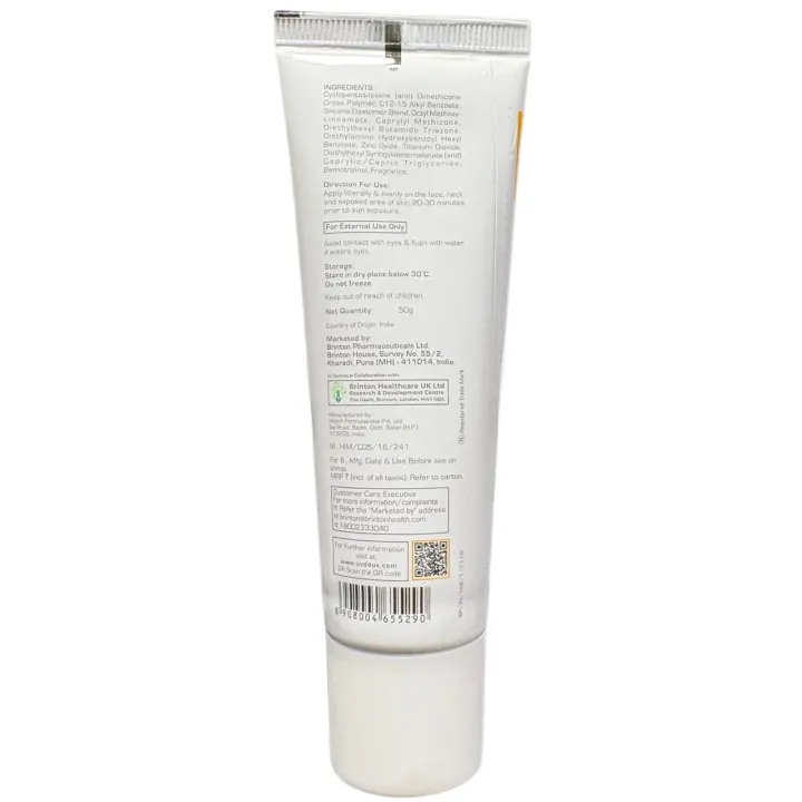 Uv Doux Silicone Sunscreen Gel 50gm product image