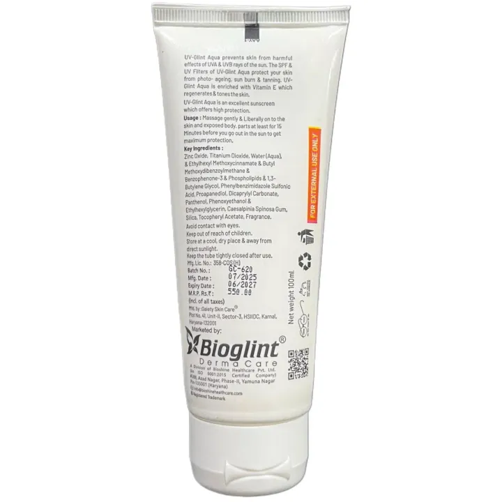 Uv Glint Aqua Sunscreen Gel product image