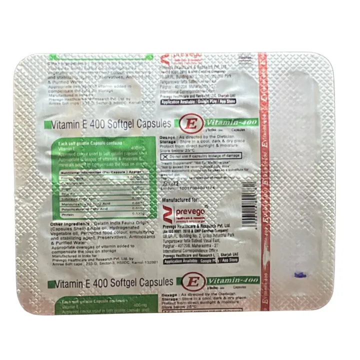 Vitamin E 400 Capsule product image
