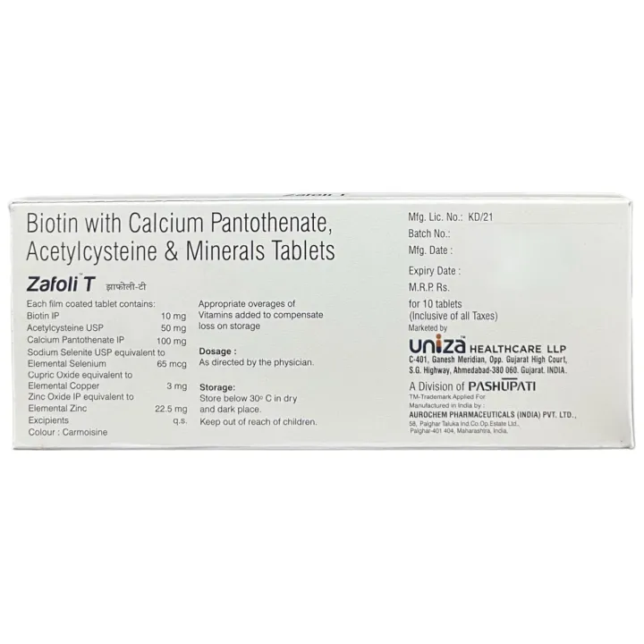 Zafoli T Tablet product image