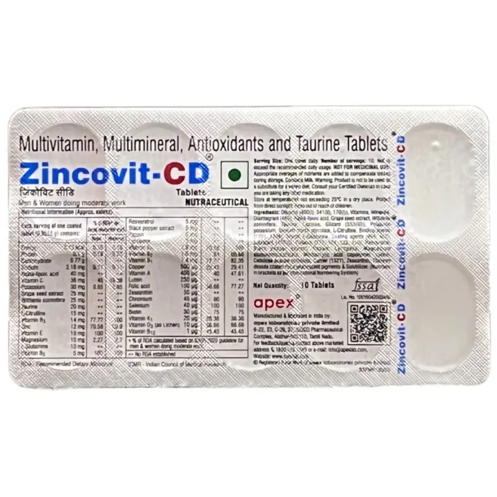 Zincovit Cd Tablets product image