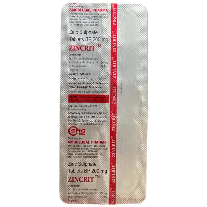 Zincrit Tablet product image