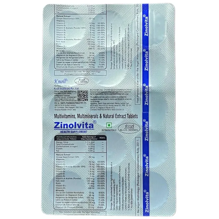 Zinolvita Tablet product image