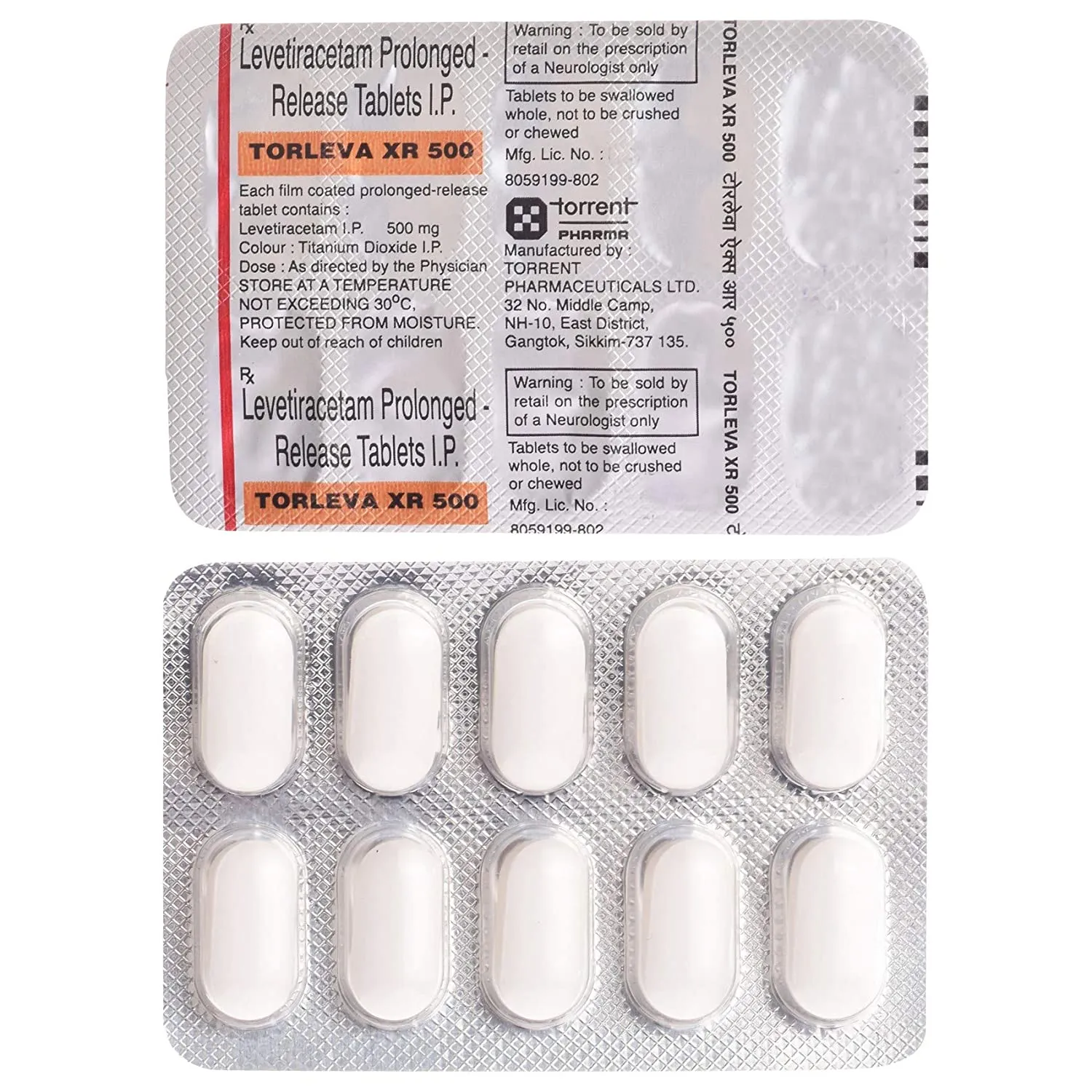 Torleva Xr 500 Tablet - Jeevandip