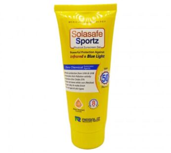 Solasafe Sportz Physical Sunscreen spf50 Gel 50gm