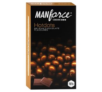 Manforce Hotdots Belgian Chocolate Flavoured Condoms Pack Of 10