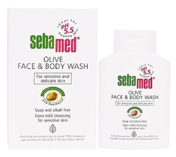 seba-med olive face & body wash 200ml