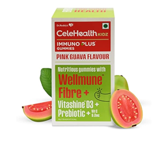 CeleHealth Kidz Immuno Plus Gummies Pink Guava