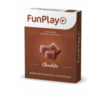 Funplay Chocolate Dotted Condom 3 PCS